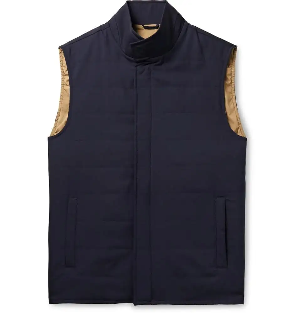 Cheap mens designer jacket with Quilted Merino Wool Gilet Men's Waistcoat for Winter use / Winter Waistcoat