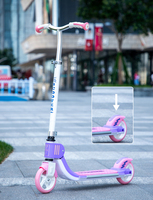 Voiture à roulettes pliable pour enfants de 3 à 12 ans, avec roues lumineuses, pour garçons et filles
