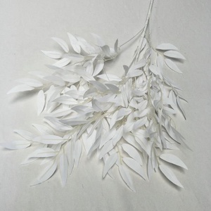 <span class=keywords><strong>Feuilles</strong></span> de <span class=keywords><strong>saule</strong></span> artificielles en soie verte d'approvisionnement d'usine pour la décoration d'événement - Product Image 4