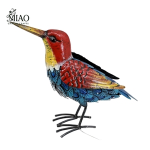 Scherpe Vogel Sculptuur Metalen Tuin Kunst Staande Decoratie Handgemaakte Duurzame Weerbestendige Tuin Geschenken Ornamenten Lente - Product Image 3