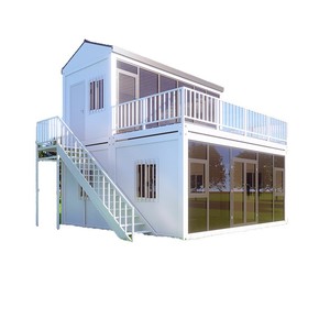 Casa Contenedor Prefabricada de Acero de Doble Capa Resistente, Panel Sándwich Ignífugo, Moderna y Transpirable, para Granja, Escuela o Apartamento - Product Image 4