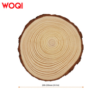 Tranches de bois de pin non finies WOQI, artisanat naturel fait main, décoration murale, réutilisables, différentes tailles : 2 cm, 5 cm, 10 cm, 15 cm