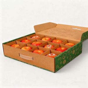 Custom Kraft Paper Folders Fruit <b>Boxes</b> for Mango Packaging Eco-Friendly Recycled Materials Foldable Design - Product Image 1