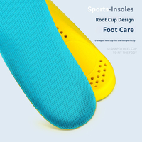 Épaissir PU semelles confortables doux haute élastique course athlétique chaussure Inserts Absorption des chocs respirant coussinets de pied