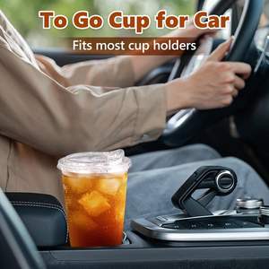 Verre en forme de U pour boissons froides, gobelet transparent pour le bureau, pour jus, soda ou bière - Product Image 2