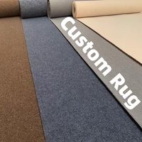 Tapis de sol en polyester 100% côtelé, non tissé, aiguilleté, moderne, lavable, pour exposition, mariage, pique-nique, camping, voiture