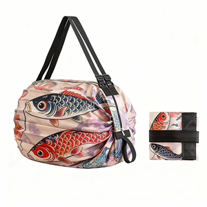 Bolsas de Viaje Plegables de Poliéster y Nailon con Logotipo Personalizado, Hechas en China, a Bajo Precio, para Regalos Promocionales - Product Image 1