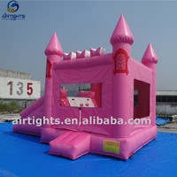 Château gonflable de gonflage rose avec toboggan, offre spéciale, en location de prix en gros