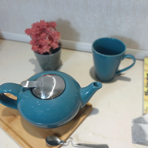 Phong Cách Bắc Âu Gốm Mini Mờ Trắng Dễ Thương Di Động Thân Thiện Với Môi Ấm Trà Với Nắp Ấm Trà - Product Image 4