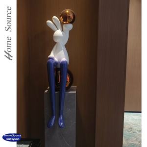 Escultura de <span class=keywords><strong>Piso</strong></span> Decorativa para el Hogar, Hotel, Vestíbulo, Sala de Estar, Oficina de Ventas, con Patas Largas y Adornos de Conejo - Product Image 4