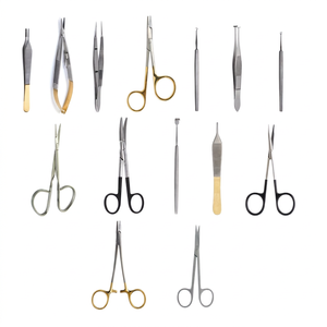 Juego de 14 Piezas de Instrumentos para Blefaroplastia, Cirugía Plástica de Párpados, Acero Inoxidable Alemán de Alta Calidad, Herramientas Quirúrgicas Manuales - Product Image 1