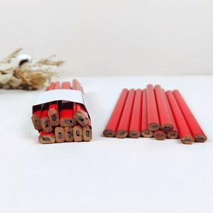 Lápiz de Carpintero Cuadrado Personalizado, Material de Madera de Tilo, Lápices Planos HB para Trabajos de Carpintería - Product Image 5