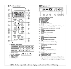 <b>Remote</b> <b>Control</b> For Haier Air Conditioners YRM10 - Product Image 3
