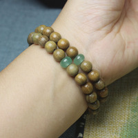 Grünes Sandelholz-Armband, Smaragdgrüne Version