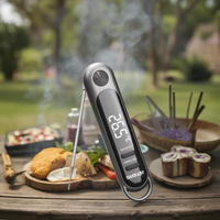 Thermomètre numérique étanche IPX6 à lecture instantanée pour viande, barbecue, cuisson, fumoir, cuisine et grillades