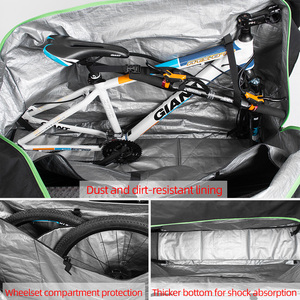ROCKBROS Sac de chargement de vélo <span class=keywords><strong>pliable</strong></span> grande capacité <span class=keywords><strong>Housse</strong></span> de protection de vélo étanche pour l'extérieur avec sac de rangement - Product Image 3