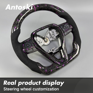 Volante Deportivo Personalizado de Fibra de Carbono Forjado en Color Morado para Toyota Corolla RAV4 Camry 2018-<span class=keywords><strong>2022</strong></span> - Product Image 3