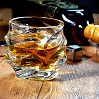 Verres à whisky en cristal sans plomb de luxe, style ancien, en gros, verres à whisky diamantés, verres modernes pour vin et whisky pour fêtes