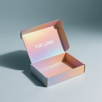 Boîte d'expédition personnalisée en papier kraft ondulé blanc gaufrage parfum perruque abonnement emballage cadeau avec logo inclus