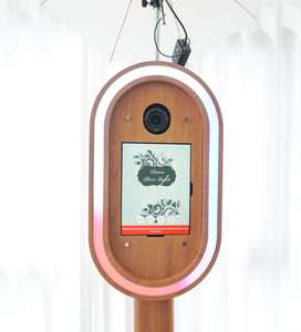 Cabina de Fotos Retro con Acabado de Madera, de Última Tendencia, en Oferta, Cabina de Fotos DSLR Independiente con Estuche de Transporte - Product Image 2