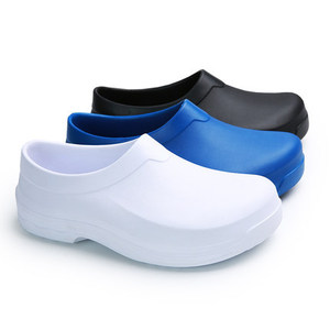 Zapatos de Chef Antideslizantes, Impermeables y Resistentes al Aceite para Fábricas de Alimentos, Electrónica y Salas Limpias, Cómodos con Plantillas, Unisex, Blancos - Product Image 1