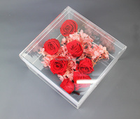 Boîte cadeau de fête des mères pour Pack Transparent carré rond luxe demoiselle d'honneur décoration de Noël acrylique plexiglas boîte cadeau personnalisée