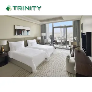 लक्जरी 5 स्टार लकड़ी सेवित दुबई के लिए अपार्टमेंट बिस्तर कमरे में फर्नीचर होटल परियोजना में इस्तेमाल किया