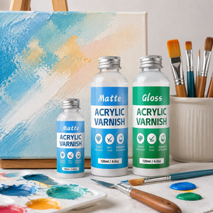 Waterproof Anti-Yellowing <b>Clear</b> Acrylic Varnish Scratch Resistant Permanent Top Coat FOR Acrylic Oil Painting Canvas - Product Image 1