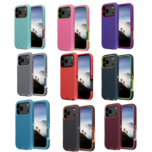 Coque de protection <span class=keywords><strong>triple</strong></span> couche ultra-résistante pour iPhone 17 Pro Max – Design Defender trois-en-un antichoc – Vente en gros populaire - Product Image 1