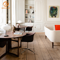 Chaise de bureau multifonctionnelle de style nordique moderne, très vendue, et chaise pivotante entièrement rembourrée pour usage domestique avec accoudoirs