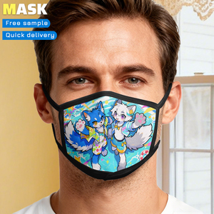 Masker wajah Anime Kawaii kustom desain elegan dan ringan ruang tebal masker katun - Product Image 5