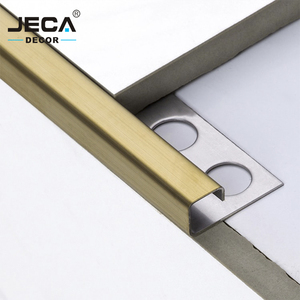 Foshan Factory JECA bordo <span class=keywords><strong>in</strong></span> <span class=keywords><strong>acciaio</strong></span> inossidabile Trim varie <span class=keywords><strong>dimensioni</strong></span> Logo OEM profili <span class=keywords><strong>in</strong></span> piastrelle di ceramica per la decorazione di bordi di pavimenti e pareti - Product Image 2