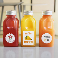 Bouteilles Vides de 300 ml/10 oz pour Boissons Chaudes en PP, Bouteilles de Jus et Lait de 10 oz avec Couvercles en Plastique Inviolables