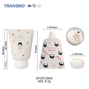 Tube vide pour crème pour les mains 30 ml – Vente en gros – Tubes carrés en plastique à presser pour nettoyant visage et crème pour les mains - Product Image 2