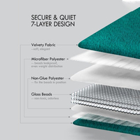 Couverture lestée de luxe en velours cristal, petite couverture lestée portable pour le repos, couverture de voyage lestée