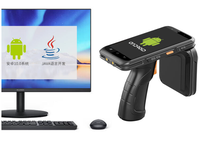 Lecteur de scanner d'entrepôt Android 10, longue portée, portable, UHF RFID NFC, protocole ISO 18000-6C pour matériau ABS, 860-960 MHz