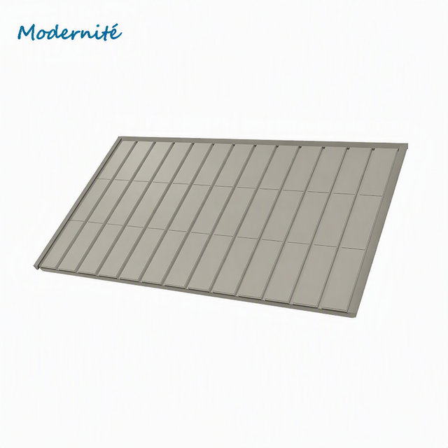 55W BIPV CdTe Thin-Film Double Glass Solar Roof Tile 1280x520mm 14kg 3.2mm+3.2mm Tempered PV Module 48.3% Efficiency