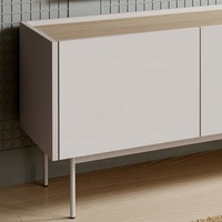 Meuble TV moderne en métal et bois pour salon, meuble TV, table TV
