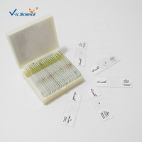 Glass Microbial Fungus Observation Microscope Teaching Specimen Slides Set