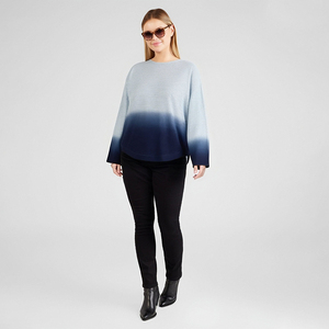 Nuovo Maglione in Lana da <span class=keywords><strong>Donna</strong></span> Autunno/Inverno 2026, Design Sfumato Multicolore, Collo Tondo, Leggero e Casual - Product Image 1