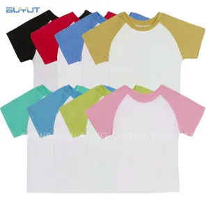 เสื้อยืดสีพาสเทลสำหรับเด็ก,เสื้อยืด Raglan สำหรับเด็กเล็กเด็กวัยหัดเดินเสื้อยืดสำหรับผู้ใหญ่พิมพ์ลายซับลิเมชัน