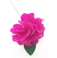 Bouquet de fleurs en feutre fait main de forme personnalisée, fleurs préservées, cadeau pour la Saint-Valentin, anniversaire
