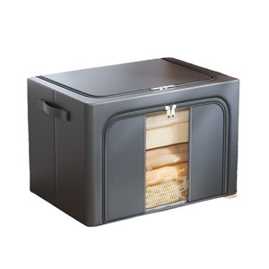 Bolsa de almacenamiento de edredón plegable de gran capacidad, cajas de almacenamiento cuadradas de tela gruesa para almacenamiento de guardarropa doméstico - Product Image 4