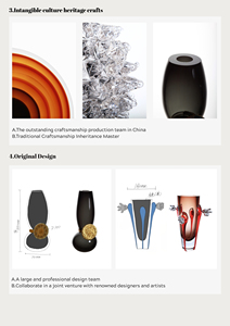 Jarrón de cristal ámbar con degradado de lujo nórdico y frutero con artesanía de corte artístico <span class=keywords><strong>para</strong></span> centro de mesa <span class=keywords><strong>para</strong></span> fiestas - Product Image 6