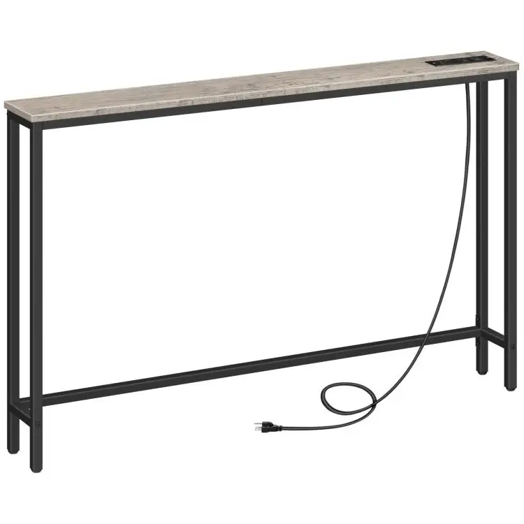 Mesa de console estreita para sofá, mesa fina para entrada e corredor, mesa fina para sofá e sofá