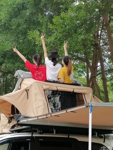 Tente <span class=keywords><strong>de</strong></span> <span class=keywords><strong>toit</strong></span> en toile, partie supérieure pour <span class=keywords><strong>voiture</strong></span>, pour 2 à 3 personnes, nouveau design, tente <span class=keywords><strong>de</strong></span> remorque étanche - Product Image 4