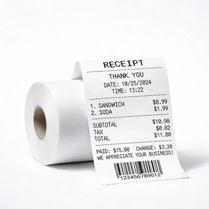 Rotoli Termici Premium per Scontrini POS, Senza BPA, Larghezza 57mm 80mm, Compatibili con Stampanti per Registratori di Cassa Epson Star Bixolon - Product Image 5