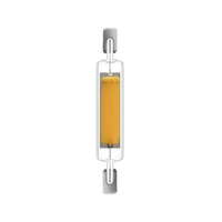 Ampoule LED de remplacement pour halogène, blanc chaud 2700K, angle de faisceau 360°, dimmable, verre céramique R7S COB, 25000 heures, IRC 80-90