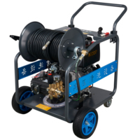 Machine de nettoyage de canalisations à jet d'eau à essence très vendue, pompe à moteur, équipement de dragage de pipeline entièrement automatique, 1 an