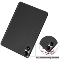 Funda de Cuero PU OMEVE para Xiaomi Redmi Pad Pro de 12.1 Pulgadas con Soporte para Lápiz, Funda Protectora para Tablet con Soporte Tríptico Inteligente de TPU Suave a Prueba de Golpes